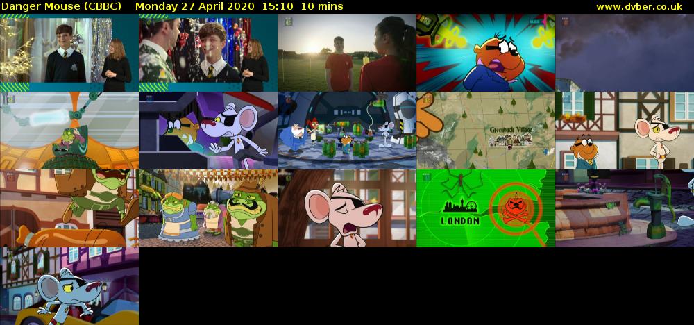 Danger Mouse (CBBC) Monday 27 April 2020 15:10 - 15:20