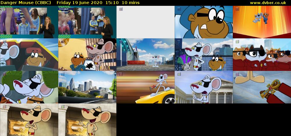 Danger Mouse (CBBC) Friday 19 June 2020 15:10 - 15:20