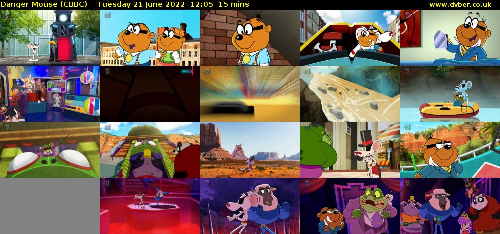 Danger Mouse (CBBC) Tuesday 21 June 2022 12:05 - 12:20