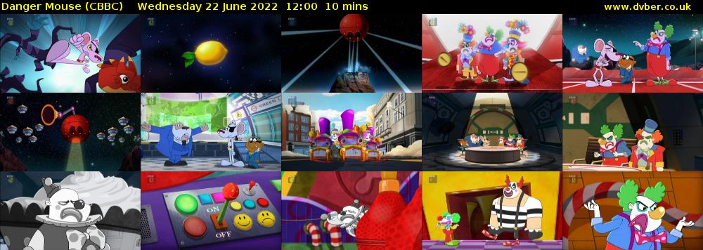 Danger Mouse (CBBC) Wednesday 22 June 2022 12:00 - 12:10