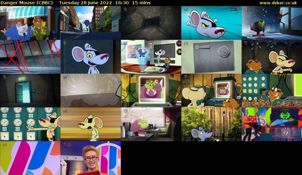 Danger Mouse (CBBC) Tuesday 28 June 2022 16:30 - 16:45