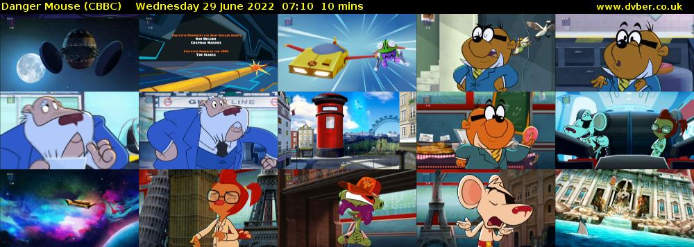 Danger Mouse (CBBC) Wednesday 29 June 2022 07:10 - 07:20