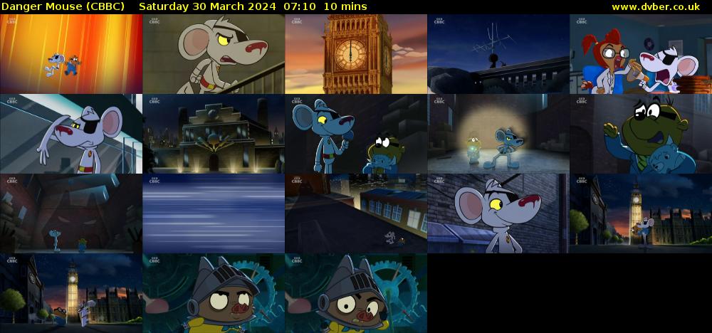 Danger Mouse (CBBC) Saturday 30 March 2024 07:10 - 07:20