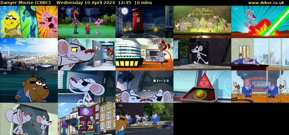 Danger Mouse (CBBC) Wednesday 10 April 2024 12:45 - 12:55