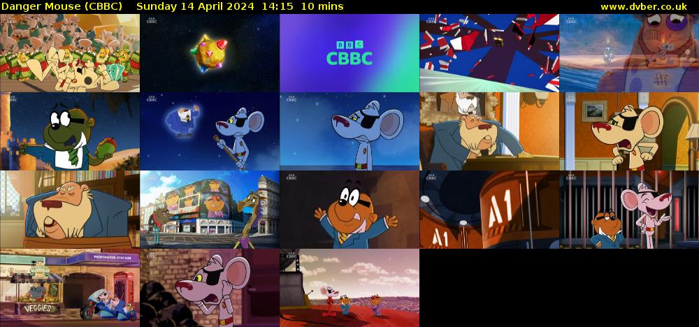 Danger Mouse (CBBC) Sunday 14 April 2024 14:15 - 14:25