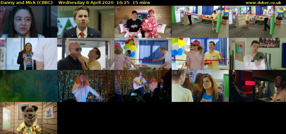 Danny and Mick (CBBC) Wednesday 8 April 2020 16:25 - 16:40