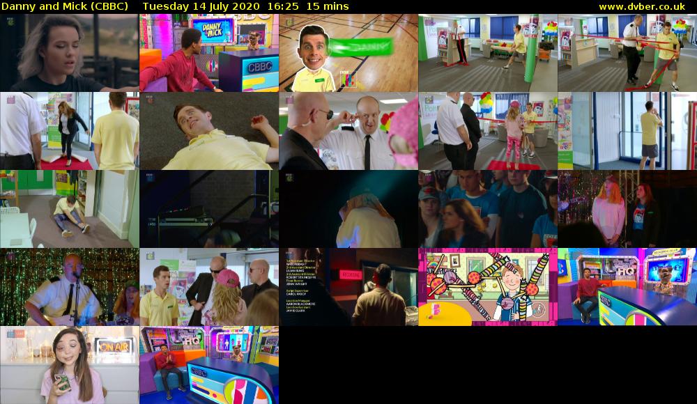 Danny and Mick (CBBC) Tuesday 14 July 2020 16:25 - 16:40