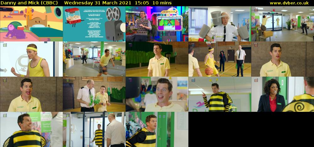 Danny and Mick (CBBC) Wednesday 31 March 2021 15:05 - 15:15