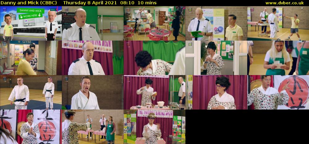 Danny and Mick (CBBC) Thursday 8 April 2021 08:10 - 08:20