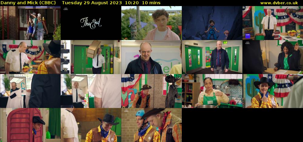 Danny and Mick (CBBC) Tuesday 29 August 2023 10:20 - 10:30