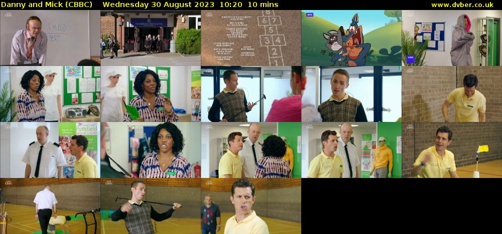Danny and Mick (CBBC) Wednesday 30 August 2023 10:20 - 10:30