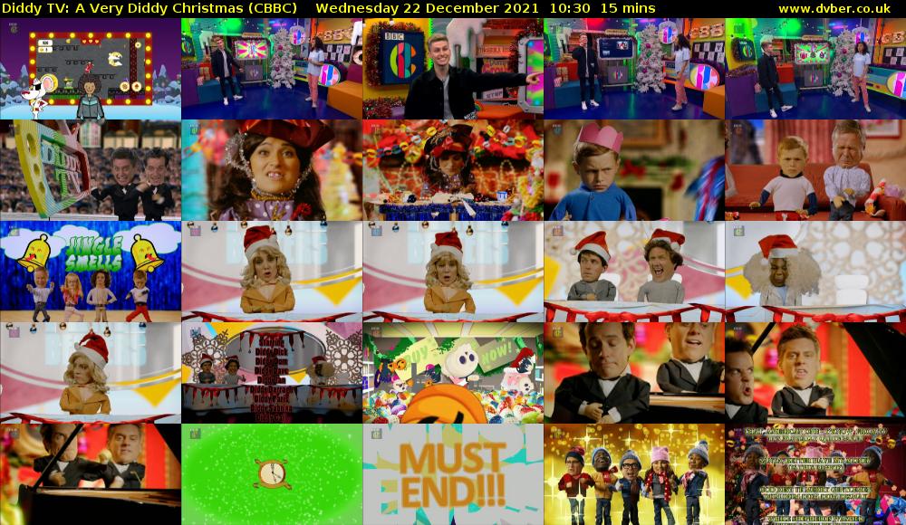 Diddy TV: A Very Diddy Christmas (CBBC) Wednesday 22 December 2021 10:30 - 10:45