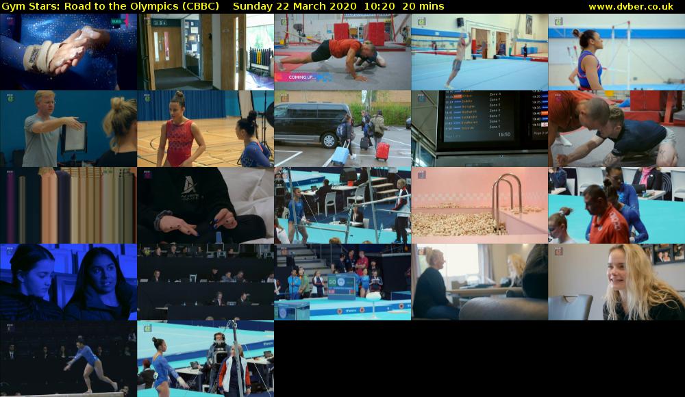 Gym Stars: Road to the Olympics (CBBC) Sunday 22 March 2020 10:20 - 10:40
