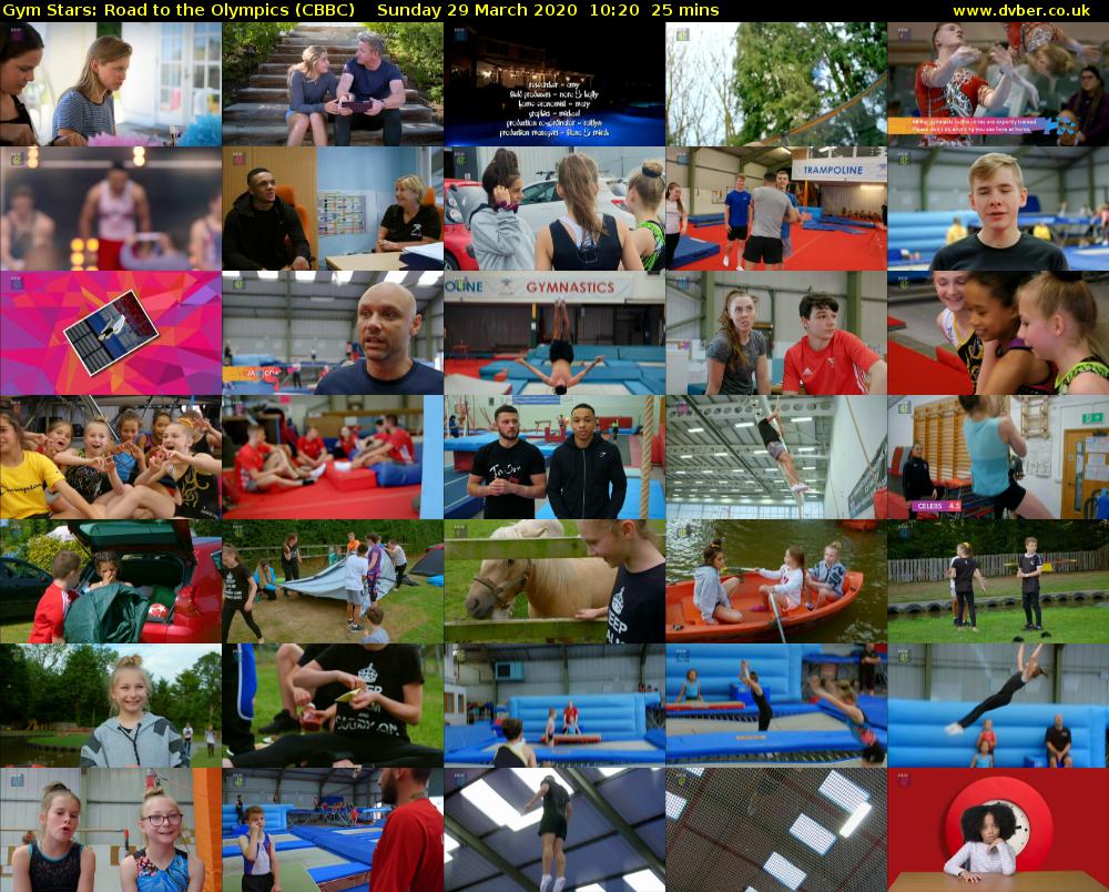 Gym Stars: Road to the Olympics (CBBC) Sunday 29 March 2020 10:20 - 10:45
