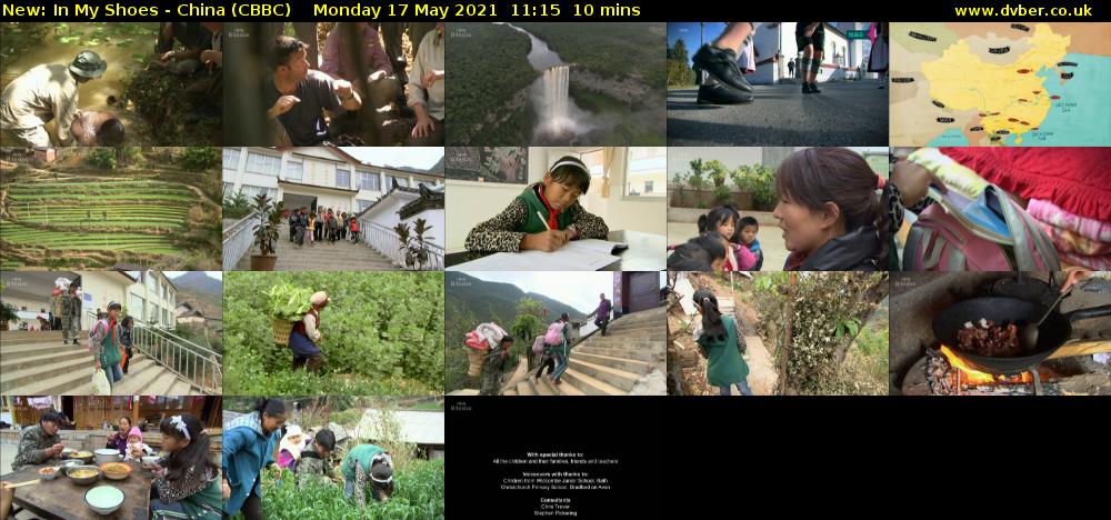 In My Shoes - China (CBBC) Monday 17 May 2021 11:15 - 11:25