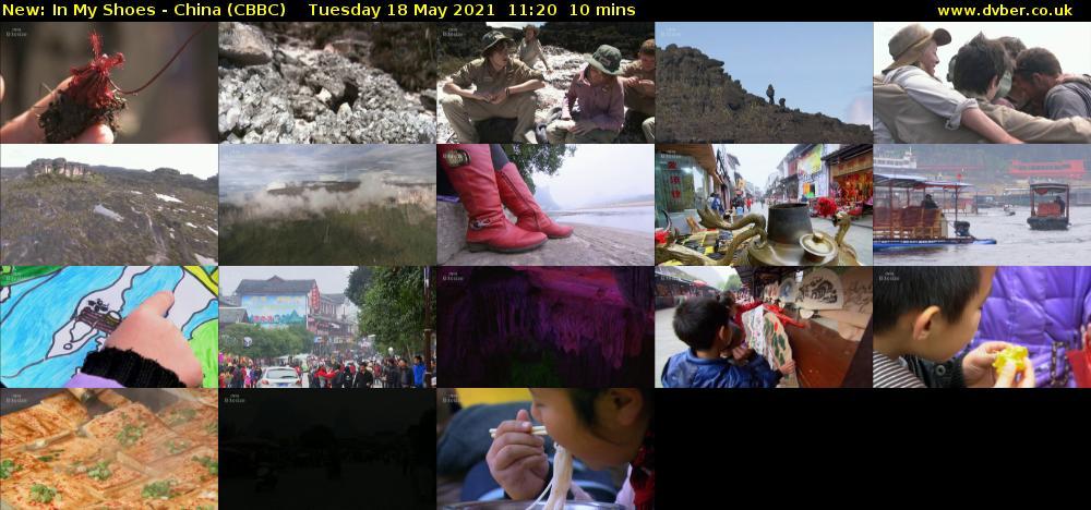 In My Shoes - China (CBBC) Tuesday 18 May 2021 11:20 - 11:30