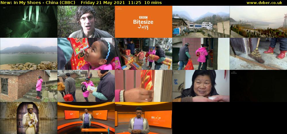 In My Shoes - China (CBBC) Friday 21 May 2021 11:25 - 11:35