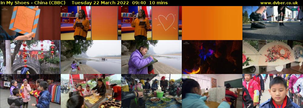 In My Shoes - China (CBBC) Tuesday 22 March 2022 09:40 - 09:50