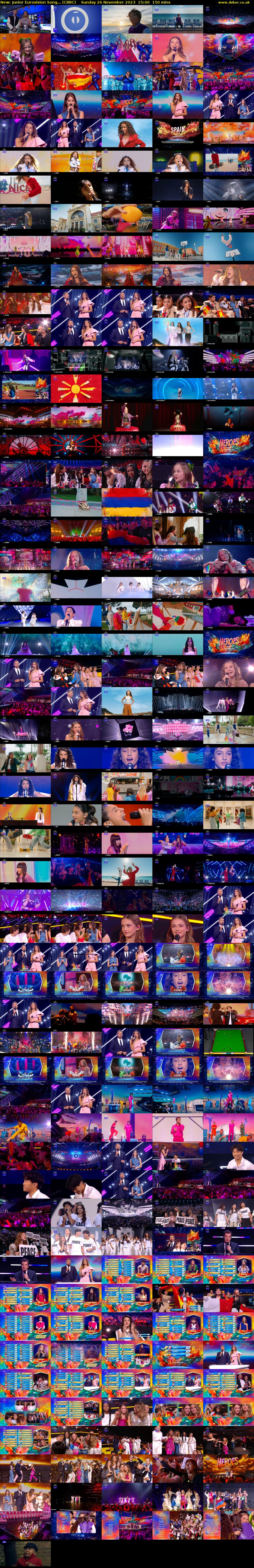 Junior Eurovision Song... (CBBC) Sunday 26 November 2023 15:00 - 17:30