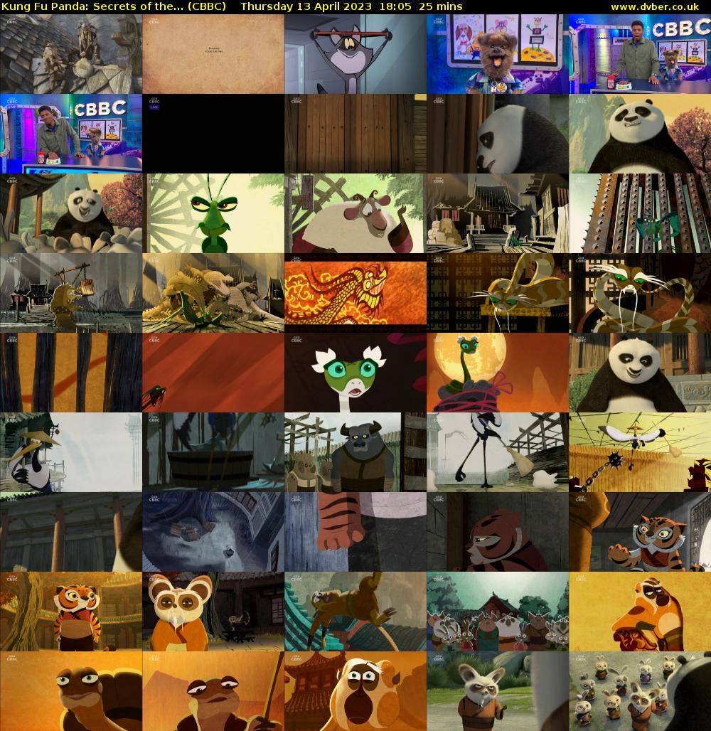 Kung Fu Panda: Secrets of the... (CBBC) Thursday 13 April 2023 18:05 - 18:30