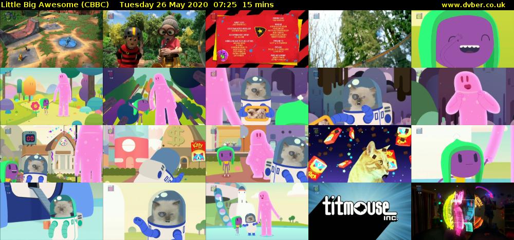 Little Big Awesome (CBBC) Tuesday 26 May 2020 07:25 - 07:40