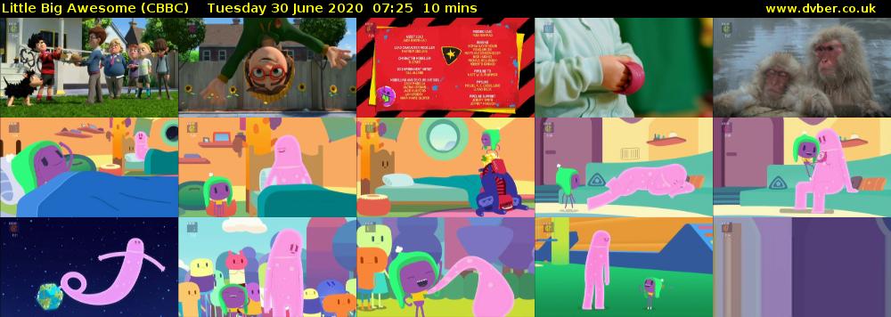 Little Big Awesome (CBBC) Tuesday 30 June 2020 07:25 - 07:35