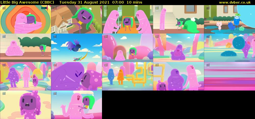 Little Big Awesome (CBBC) Tuesday 31 August 2021 07:00 - 07:10