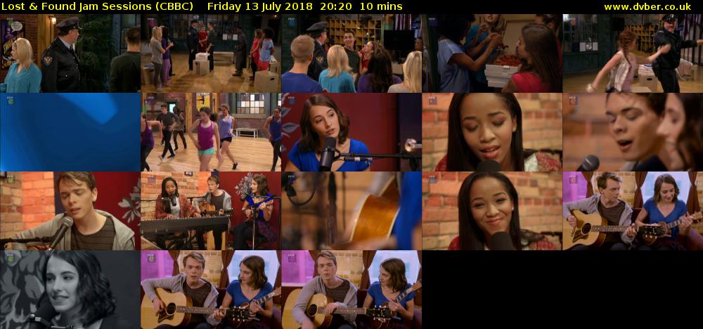 Lost & Found Jam Sessions (CBBC) Friday 13 July 2018 20:20 - 20:30