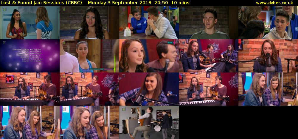 Lost & Found Jam Sessions (CBBC) Monday 3 September 2018 20:50 - 21:00