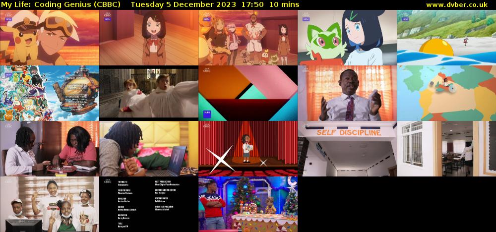 My Life: Coding Genius (CBBC) Tuesday 5 December 2023 17:50 - 18:00