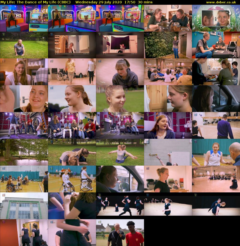 My Life: The Dance of My Life (CBBC) Wednesday 29 July 2020 17:50 - 18:20