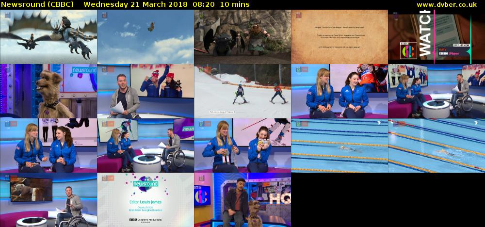 Newsround (CBBC) Wednesday 21 March 2018 08:20 - 08:30