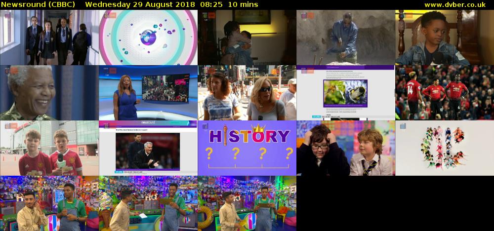 Newsround (CBBC) Wednesday 29 August 2018 08:25 - 08:35