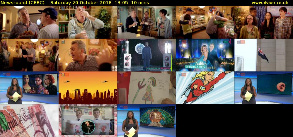 Newsround (CBBC) Saturday 20 October 2018 13:05 - 13:15