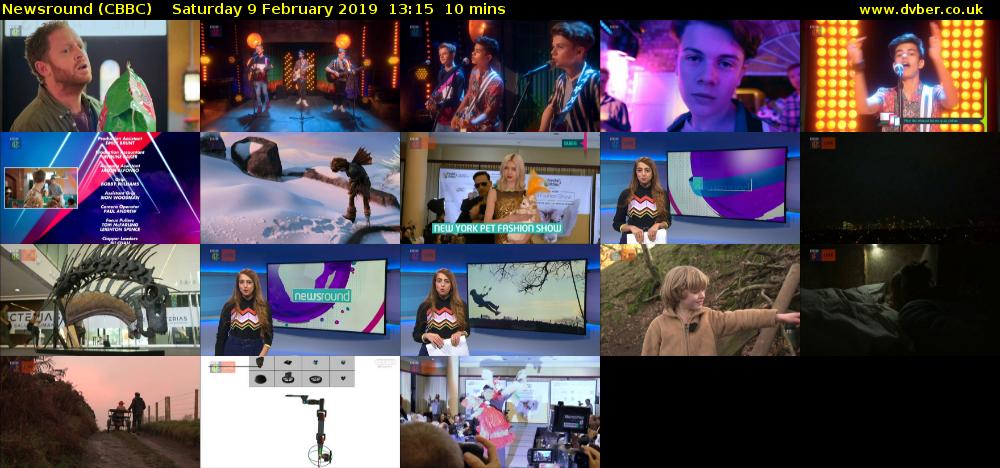 Newsround (CBBC) Saturday 9 February 2019 13:15 - 13:25