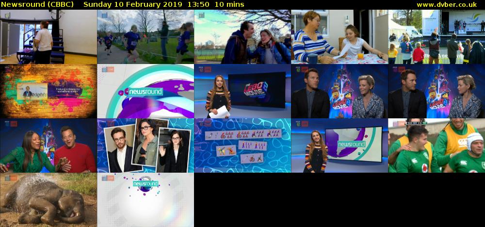 Newsround (CBBC) Sunday 10 February 2019 13:50 - 14:00