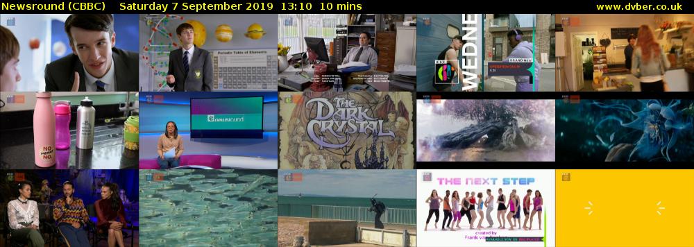 Newsround (CBBC) Saturday 7 September 2019 13:10 - 13:20