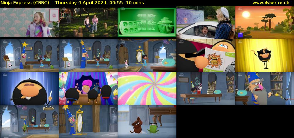 Ninja Express (CBBC) Thursday 4 April 2024 09:55 - 10:05