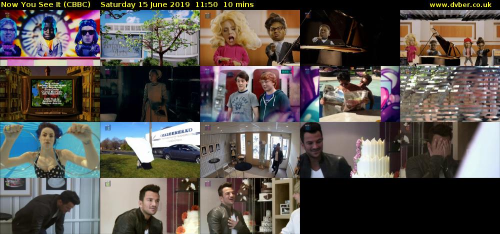 Now You See It (CBBC) Saturday 15 June 2019 11:50 - 12:00