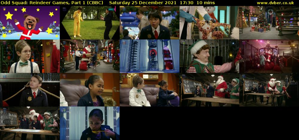 Odd Squad: Reindeer Games, Part 1 (CBBC) Saturday 25 December 2021 17:30 - 17:40