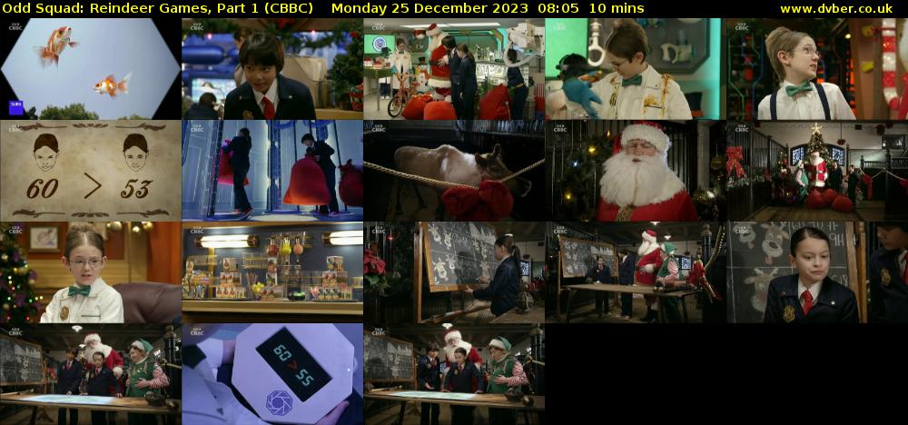 Odd Squad: Reindeer Games, Part 1 (CBBC) Monday 25 December 2023 08:05 - 08:15
