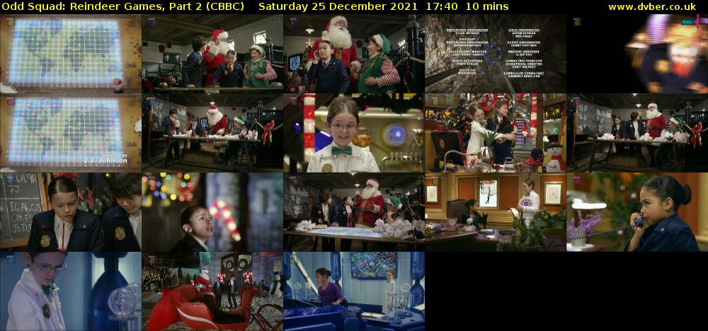 Odd Squad: Reindeer Games, Part 2 (CBBC) Saturday 25 December 2021 17:40 - 17:50