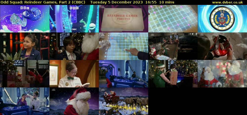 Odd Squad: Reindeer Games, Part 2 (CBBC) Tuesday 5 December 2023 16:55 - 17:05