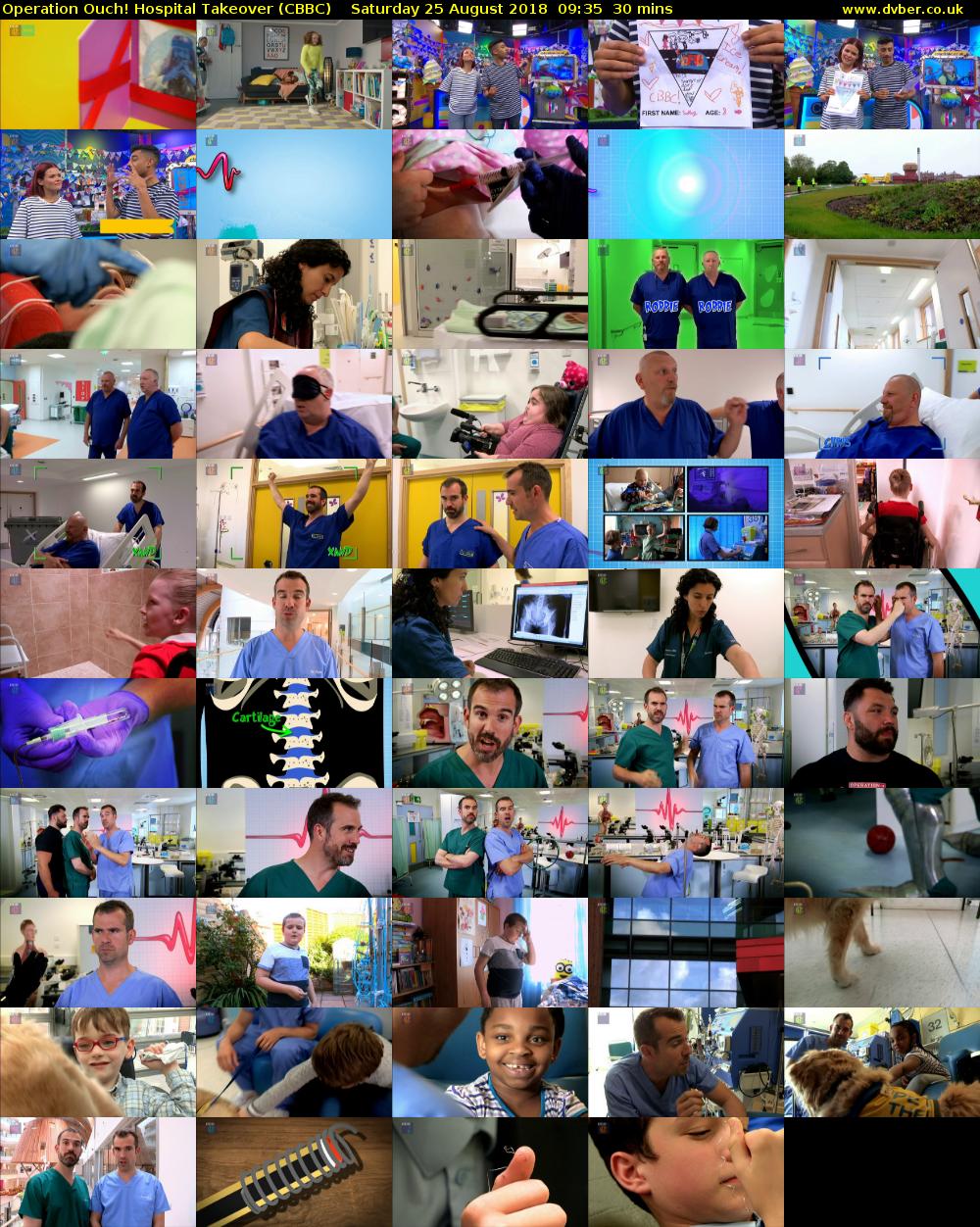 Operation Ouch! Hospital Takeover (CBBC) Saturday 25 August 2018 09:35 - 10:05