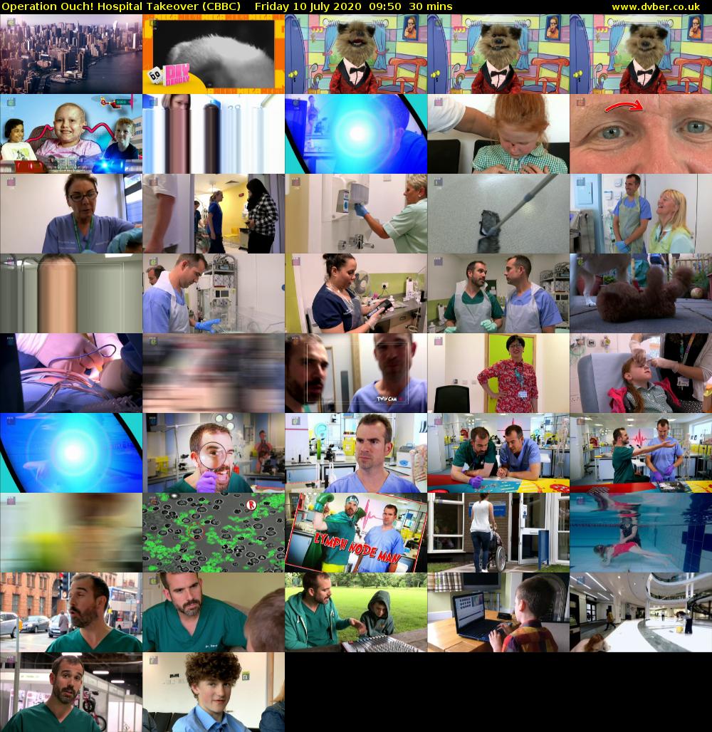Operation Ouch! Hospital Takeover (CBBC) Friday 10 July 2020 09:50 - 10:20