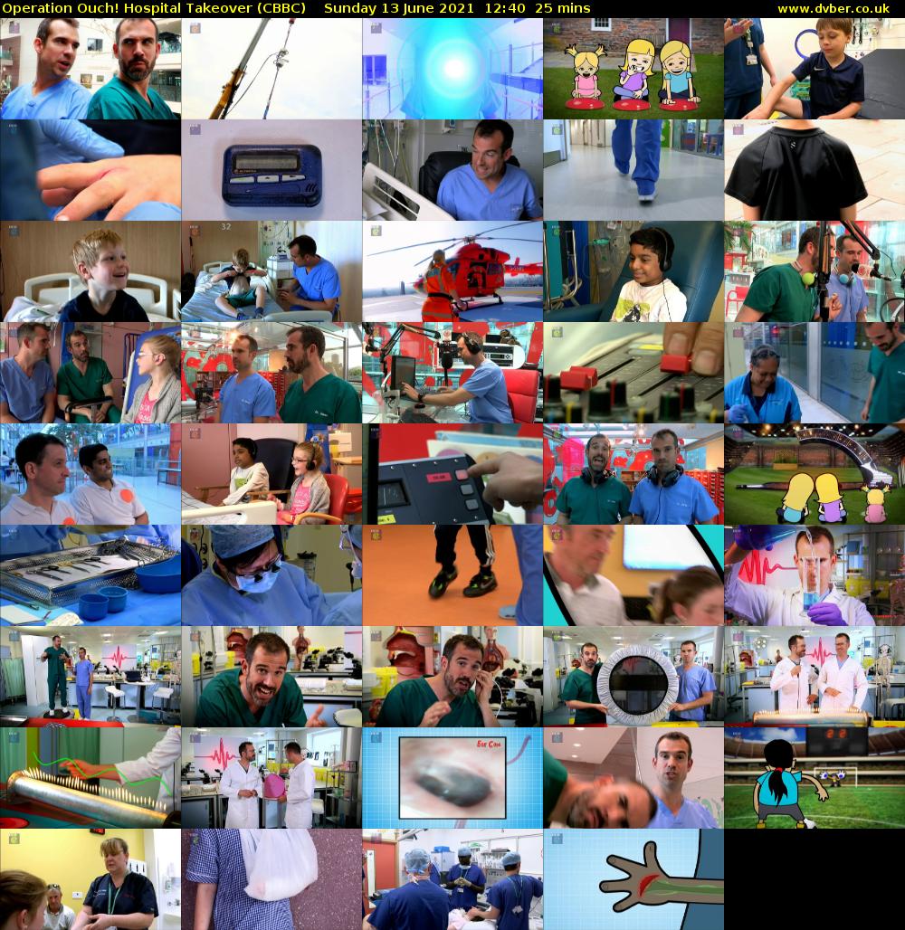 Operation Ouch! Hospital Takeover (CBBC) Sunday 13 June 2021 12:40 - 13:05