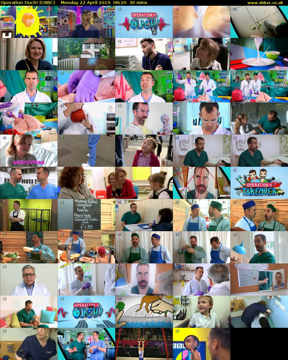 Operation Ouch! (CBBC) Monday 22 April 2019 08:20 - 08:50