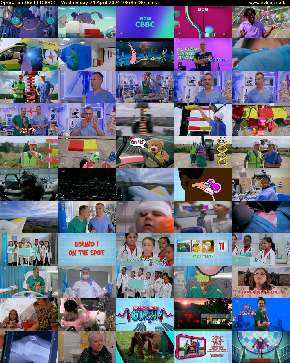 Operation Ouch! (CBBC) Wednesday 24 April 2024 08:35 - 09:05