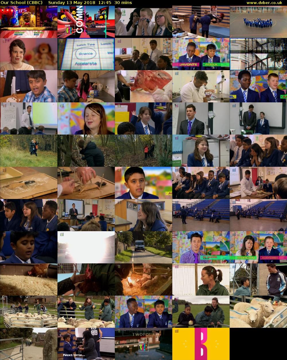 Our School (CBBC) Sunday 13 May 2018 12:45 - 13:15