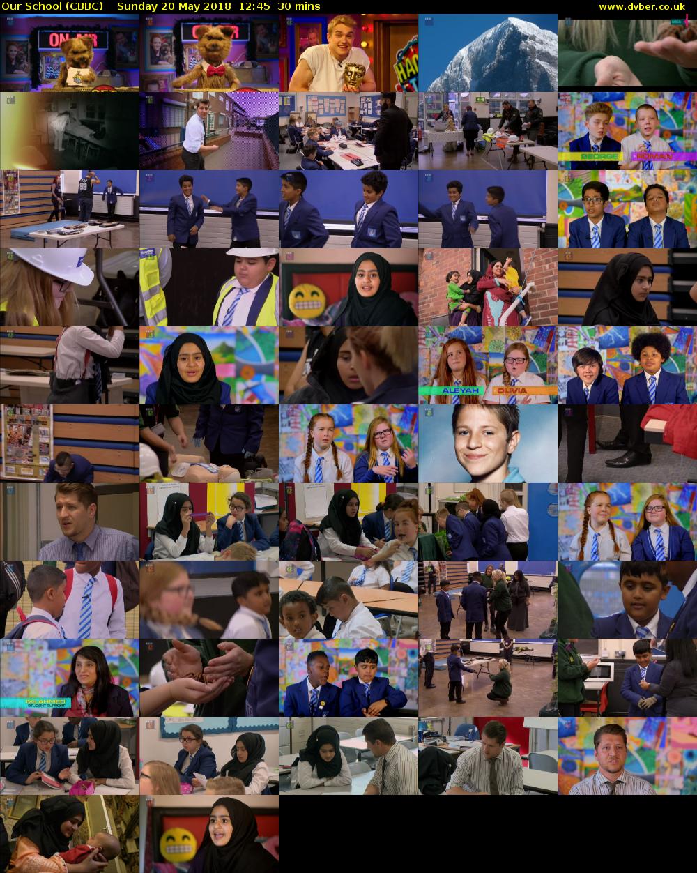 Our School (CBBC) Sunday 20 May 2018 12:45 - 13:15